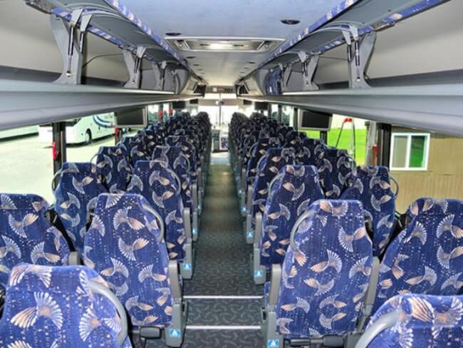 bus rental interior