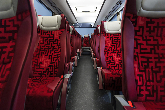 mci motorcoach interior