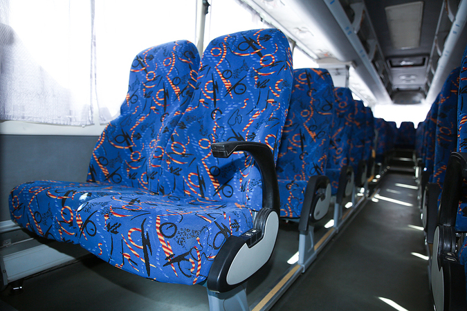 van hool bus interior