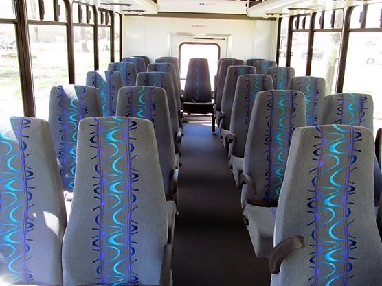 30 passenger mini shuttle bus interior